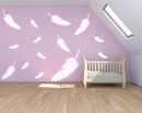 A Set of Feathers Vinyl Decals Modern Wall Art Sticker
